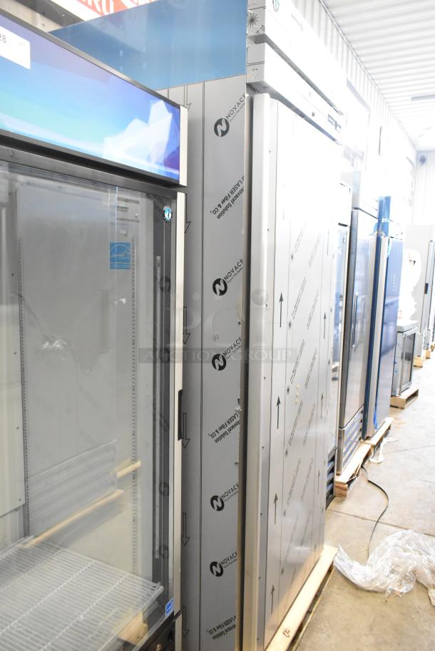 Brand new 2026 Hoshizaki RN1A-FS commercial single door reach-in cooler, 115 volts, 1 phase, packaging intact.