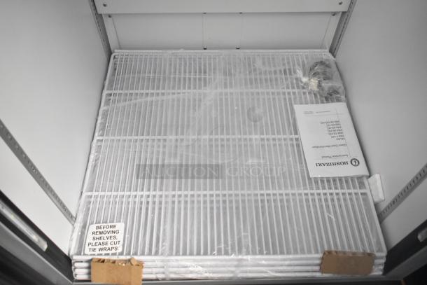 Brand new Hoshizaki RM-26-HC-L cooler shelves wrapped, includes instruction manual, 115 volts, 1 phase, commercial use.