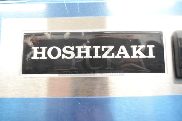 Hoshizaki logo on the 2024 R1A-FS Commercial Single Door Reach In Cooler, brand new condition. 115 Volts, 1 Phase.