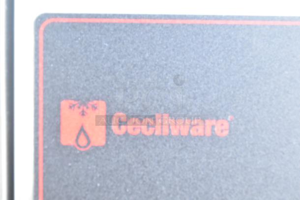 Cecilware ME15EN logo on commercial water heater, black background with red text. Model designed for 120 volts, 1 phase.