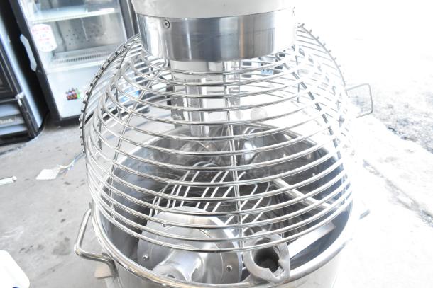 2024 Eurodib M40A 40-quart planetary dough mixer with metal bowl, guard, and attachments in new condition.