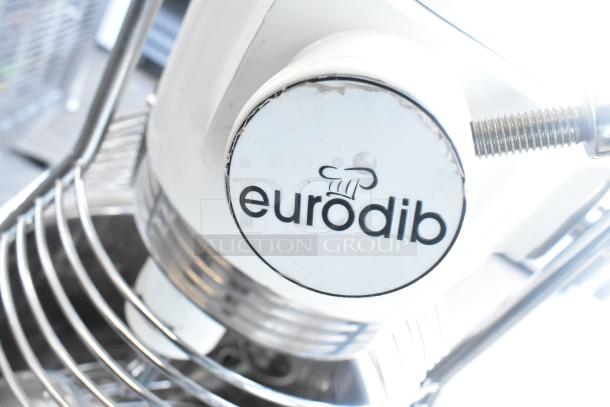 2024 Eurodib M20A 20 Qt Planetary Dough Mixer, metal bowl, bowl guard, dough hook, whisk attachments, 120V, 1 phase.