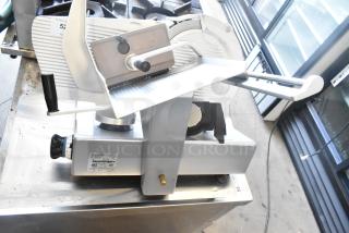 Bizerba SE 12 US Commercial Countertop Meat Slicer w/ Blade Sharpener. 120 Volts, 1 Phase. - Item #1233488
