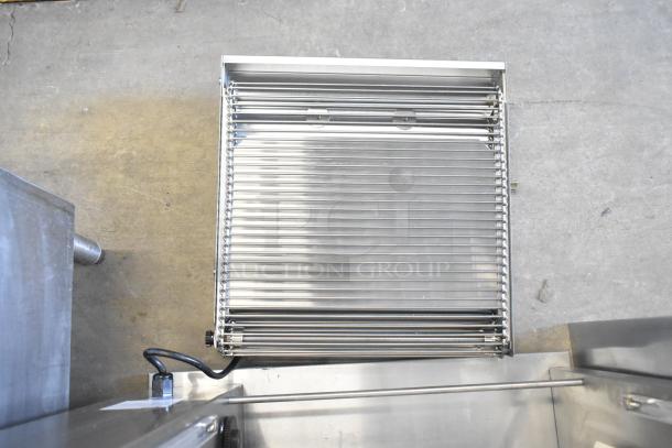 Prince Castle 297-T12P countertop bun toaster, stainless steel, slim line design, 115 volts, 1 phase, excellent condition.