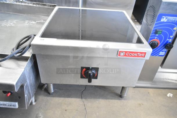 2020 CookTek MSP7000-200 induction range, single burner, countertop, electric, 208V, 1-phase, with control knob, CookTek logo.