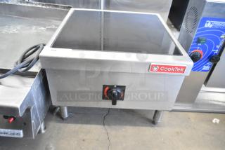 2020 CookTek MSP7000-200 induction range, single burner, countertop, electric, 208V, 1-phase, with control knob, CookTek logo.
