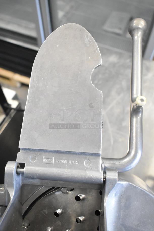 Alfa Pelican Head with Grating Blade, metal construction, visible JWYCO Taiwan R.O.C. label, used condition.