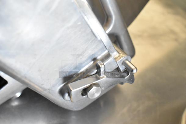 Alfa Pelican Head with grating blade, stainless steel, visible lever mechanism, well-maintained condition.