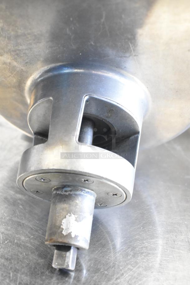 Alfa Pelican Head with grating blade, stainless steel, good condition, visible mounting shaft and grating openings.