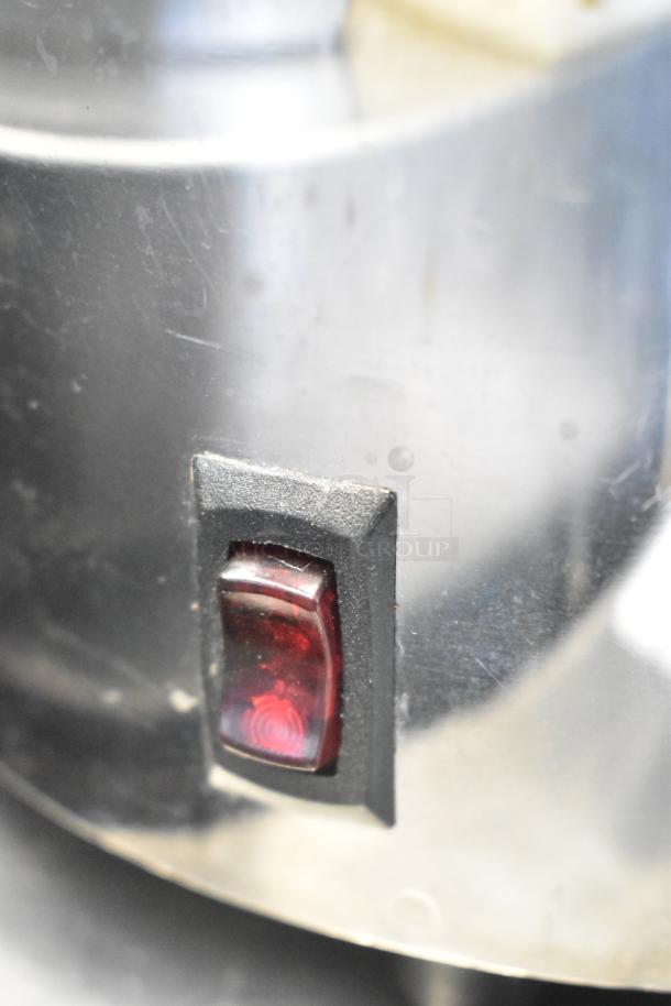 2 Server FSP countertop topping warmers, 120 volts, 1 phase. Includes red indicator switch, stainless steel body.