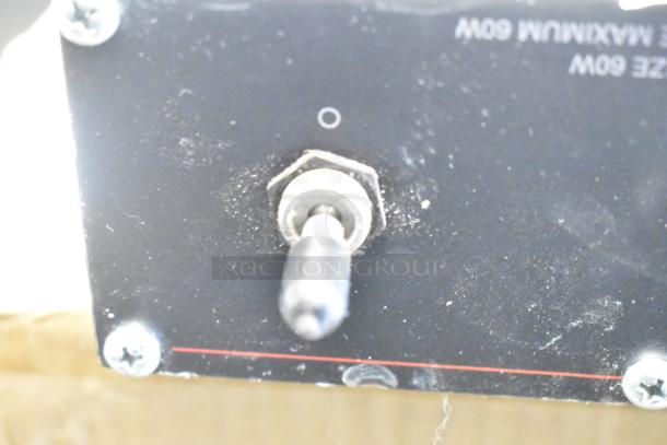 Hatco GRFFL Glo-ray Heat Strip Warmer switch, 120V, 1 Phase, visible toggle, labels indicating max 60W, used condition.