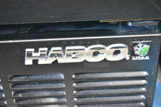 2019 Habco SE18 commercial cooler, single door, 115V, black finish, Habco branding.