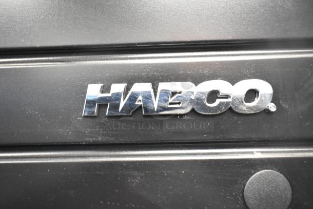 2019 Habco SE18 commercial single-door cooler. Features Habco logo. Runs on 115 volts, 1 phase. Ideal for merchandising.