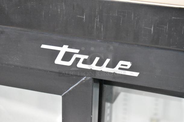 2019 True GDM-41SL-48-HC-LD cooler, two-door, commercial use, features True logo. 115V, 1-phase, good condition.