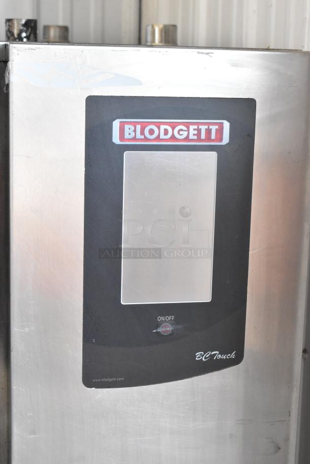 Blodgett BCM 2.10 commercial combi convection oven, natural gas, 92,000 BTU, stainless steel, on casters.