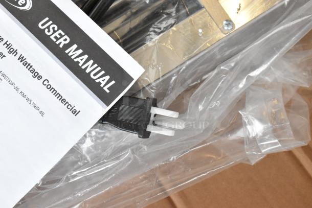 BRAND NEW 2025 KoolMore KM-WSTRIP-72 strip warmer in packaging with user manual. High wattage. 120V, 1 Phase. Toggle controls.