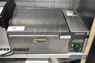 Roundup DFWT-150CF Commercial Deluxe Food Warmer, stainless steel, 120V, 1 Phase, caution label, buttons, used condition.