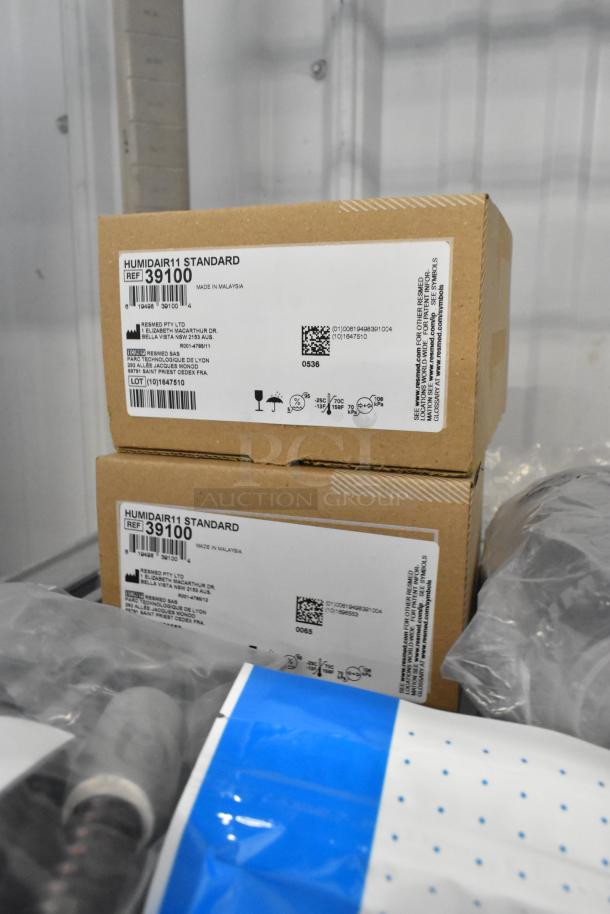 16 medical supply items including Humidair11 39100, sealed boxes, labeled with product details, 16 times your bid value.