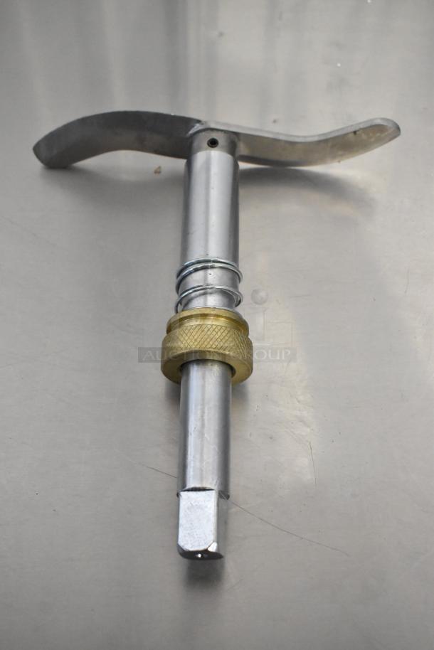 Brand new Avantco 177MX20SKNIF slicer knife assembly for MX20 series, showing slight scratches, metal construction.