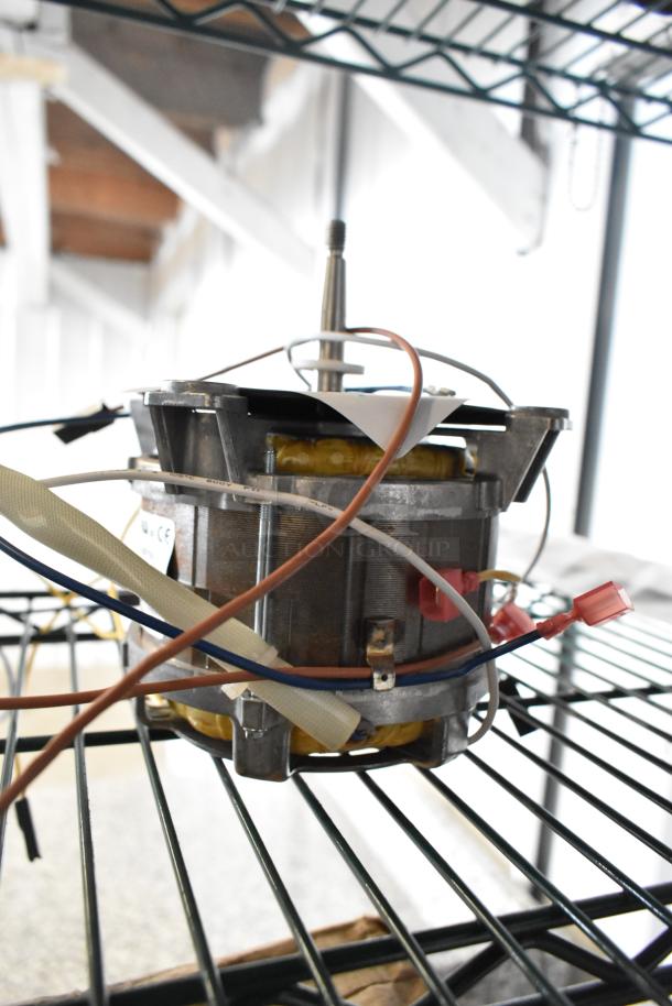 BRAND NEW SCRATCH AND DENT Hanning V1A120 Haventic Compact Motor, 200-240V, 1 Phase, with visible wiring and metal casing.