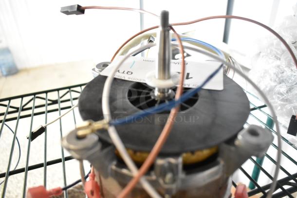 BRAND NEW SCRATCH AND DENT Hanning V1A120 Haventic Compact Motor, 200-240V, 1 Phase, shown with wiring and visible label.