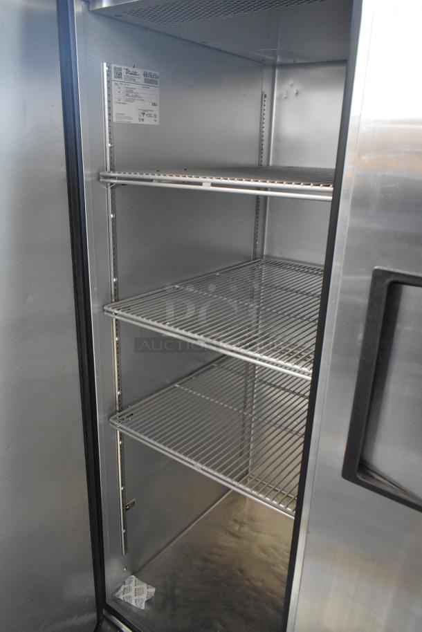 2020 True TG2R-2S-HC stainless steel commercial 2 door cooler, excellent condition, shelving inside, 115V, 1 phase.
