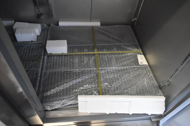 KoolMore RIF-3D-SS 3 Door Freezer, new condition, wrapped in bubble wrap and foam pads, 115V, 1 Phase.