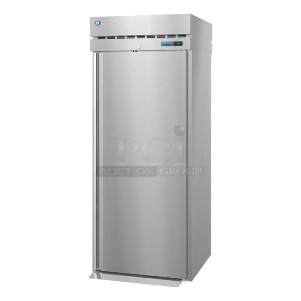 Brand new 2026 Hoshizaki RN1A-FS commercial reach-in cooler, single door, 115V, 1 phase, stainless steel finish.