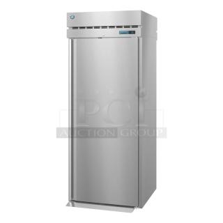 Brand new 2026 Hoshizaki RN1A-FS commercial reach-in cooler, single door, 115V, 1 phase, stainless steel finish.