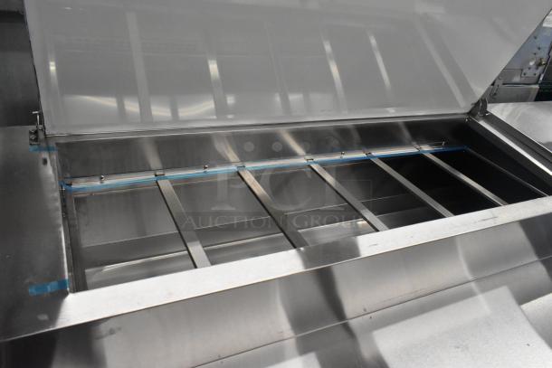 BRAND NEW Avantco 178SSPPT3H Commercial Pizza Prep Table with 6 drawers, scratch and dent condition, 115V, 1 Phase.