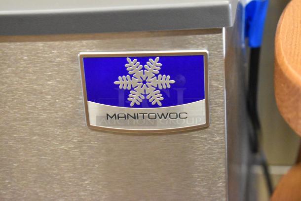 Brand new Manitowoc CNF0201A countertop nugget ice maker, 10 lb. bin, scratch and dent condition, sensor dispensing.