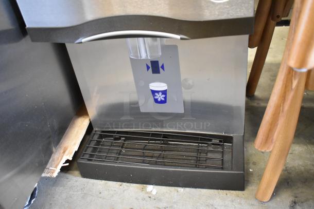 Manitowoc CNF0201A countertop nugget ice maker, new scratch and dent, 10 lb. bin, sensor dispensing, 115V, 1 phase.