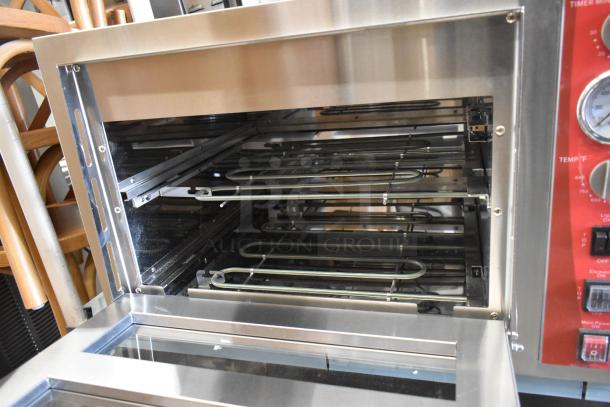 Brand new Avantco 177DPO18DS double deck countertop pizza/bakery oven. 240V, 1 phase, stainless steel, minor scratches.