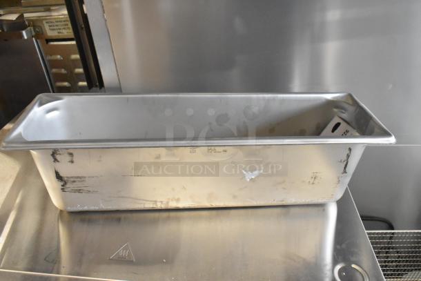 Vollrath 90562 Super Pan 3®, 1/2 Size Long, 6" Deep Anti-Jam Stainless Steel Steam Table Pan, new, with minor scratches.
