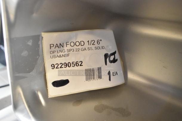 Brand new Vollrath 92290562 Super Pan 3® 1/2 Size Long 6" Deep Anti-Jam Stainless Steel Pan with label, USA NSF.