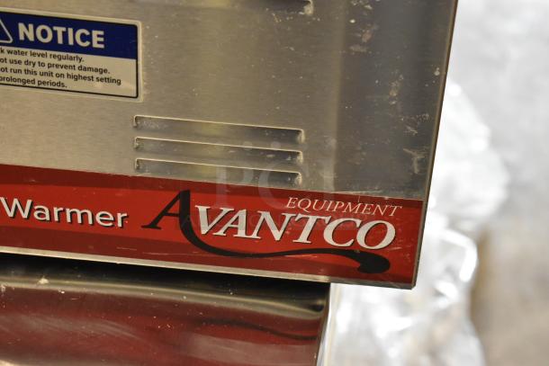 Brand new Avantco 177W50 electric food warmer, 12"x20". Scratch and dent. 120 volts, 1 phase. Visible label, notice for use.