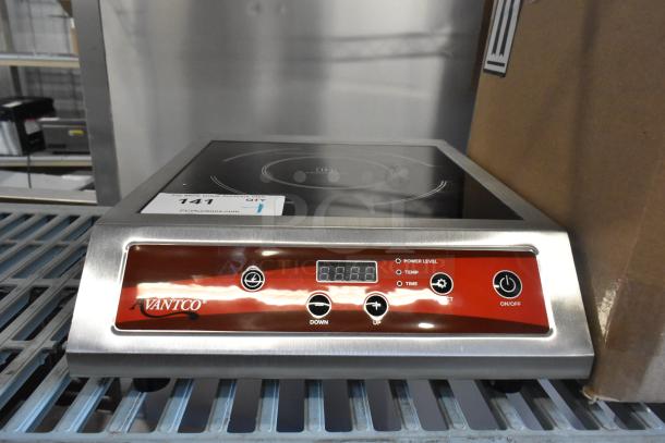 BRAND NEW Avantco 177IC3500 induction range, scratch and dent, 208-240V, digital display, countertop model.