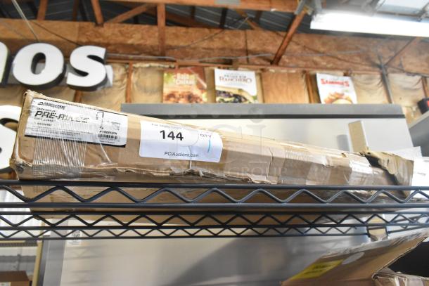 BRAND NEW SCRATCH AND DENT! Assure 190PRDX deck-mounted pre-rinse faucet box, slight damage, labeled #144 from PCIAuctions.com.