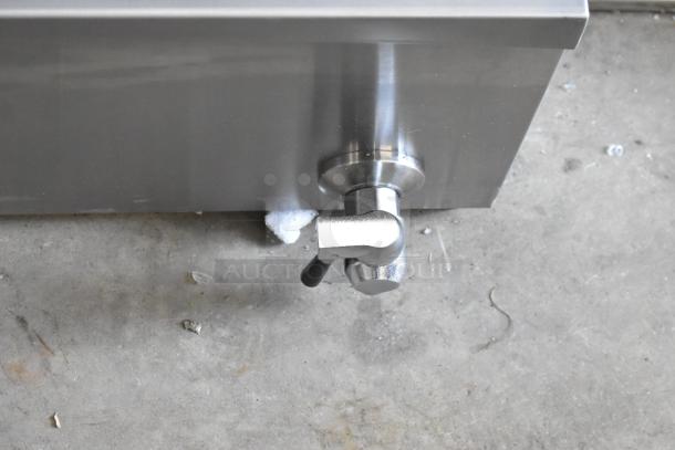 BRAND NEW Scratch and Dent Carnival King 382DFC44001 25 lb. Funnel Cake/Donut Fryer, 240V, 1 Phase, visible spout detail.