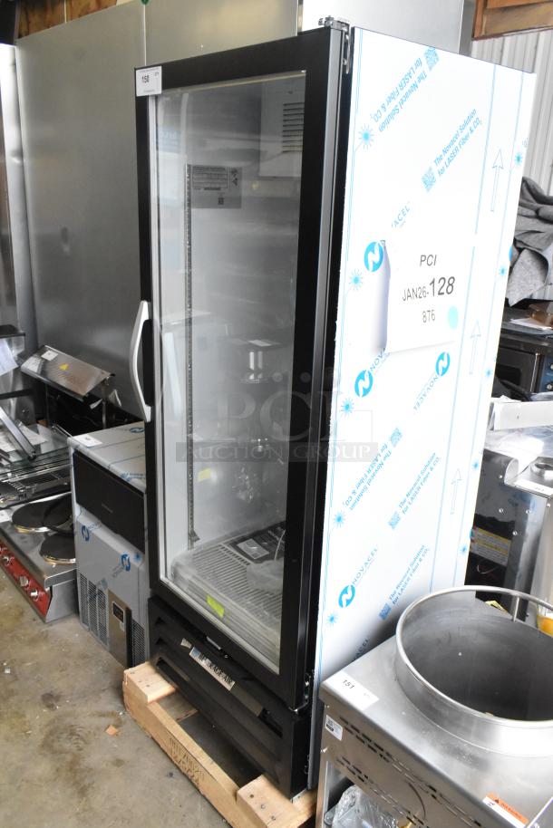 BRAND NEW Beverage Air MMF12HC-1-B Freezer, 24" black glass door, 11.9 Cu. Ft., scratch and dent, 115V, with protective wrapping.