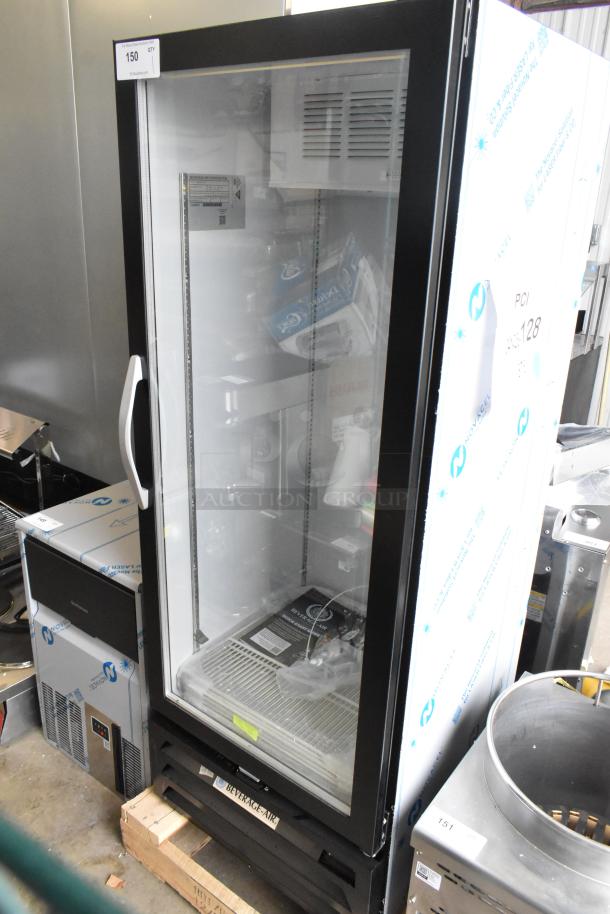 BRAND NEW Beverage Air MMF12HC-1-B 24" Black Glass Door Merchandiser Freezer, 11.9 Cu. Ft., 115V, scratch and dent condition.