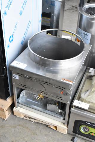 BRAND NEW Cooking Performance Group WOKR16L Liquid Propane Wok Range with 16" Ring, 125,000 BTU, model 351WOKR16L.