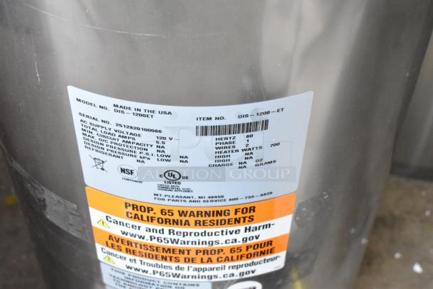 Brand new 2025 Delfield DIS-1200ET heated dish dispenser, scratch and dent, fits 10 1/8" to 12" dishes. Model DIS-1200ET.