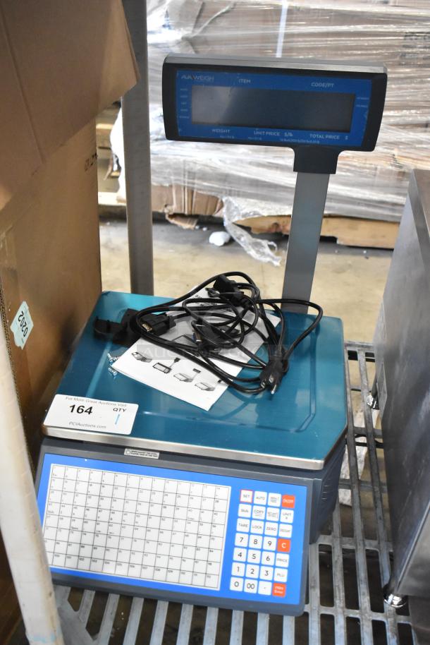 BRAND NEW AvaWeigh 334PCSP30T 30 lb. Digital WiFi Price Computing Scale with Thermal Printer and LCD Display; light wear.