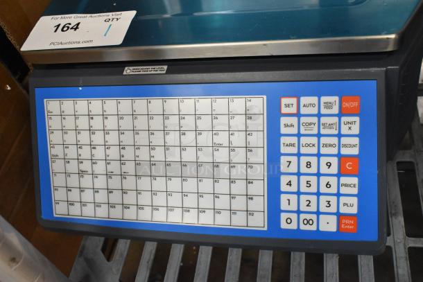 AvaWeigh 334PCSP30T 30 lb. digital scale, WiFi-enabled, with thermal label printer and LCD display. Scratch and dent condition.