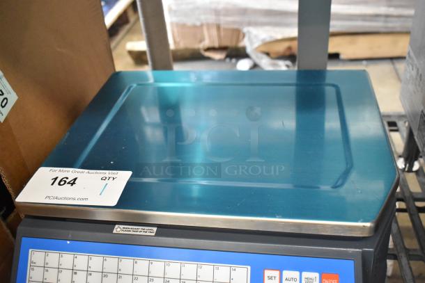 BRAND NEW AvaWeigh 334PCSP30T 30 lb. Digital Price Computing Scale with WiFi, thermal label printer, LCD tower display.