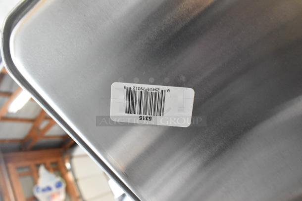 25 new Vollrath 5315 and 407BUNFULL aluminum sheet pans, size 18"x26", NSF, with scannable barcode.