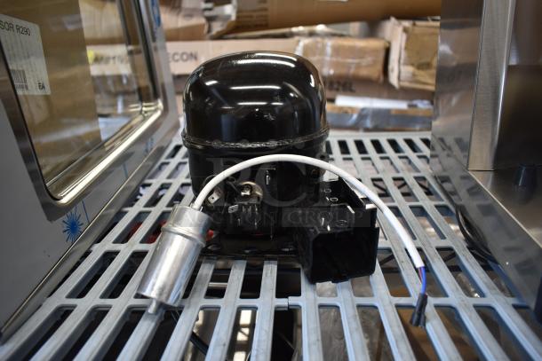 BRAND NEW Cubigel NUT55NR Avantco compressor for A-35R-HC series. Scratch and dent condition. Includes wiring and capacitor.