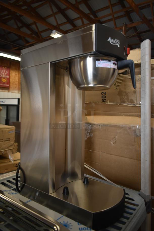 Avantco 177C15 Pourover Airpot Coffee Brewer, stainless steel, 120V, minor scratches, brand new condition.