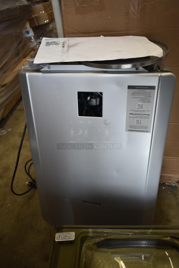 Rinnai SENSEI RX199iN tankless water heater, brand new with slight dent. 199,000 BTU, 11.0 GPM, natural gas/propane.
